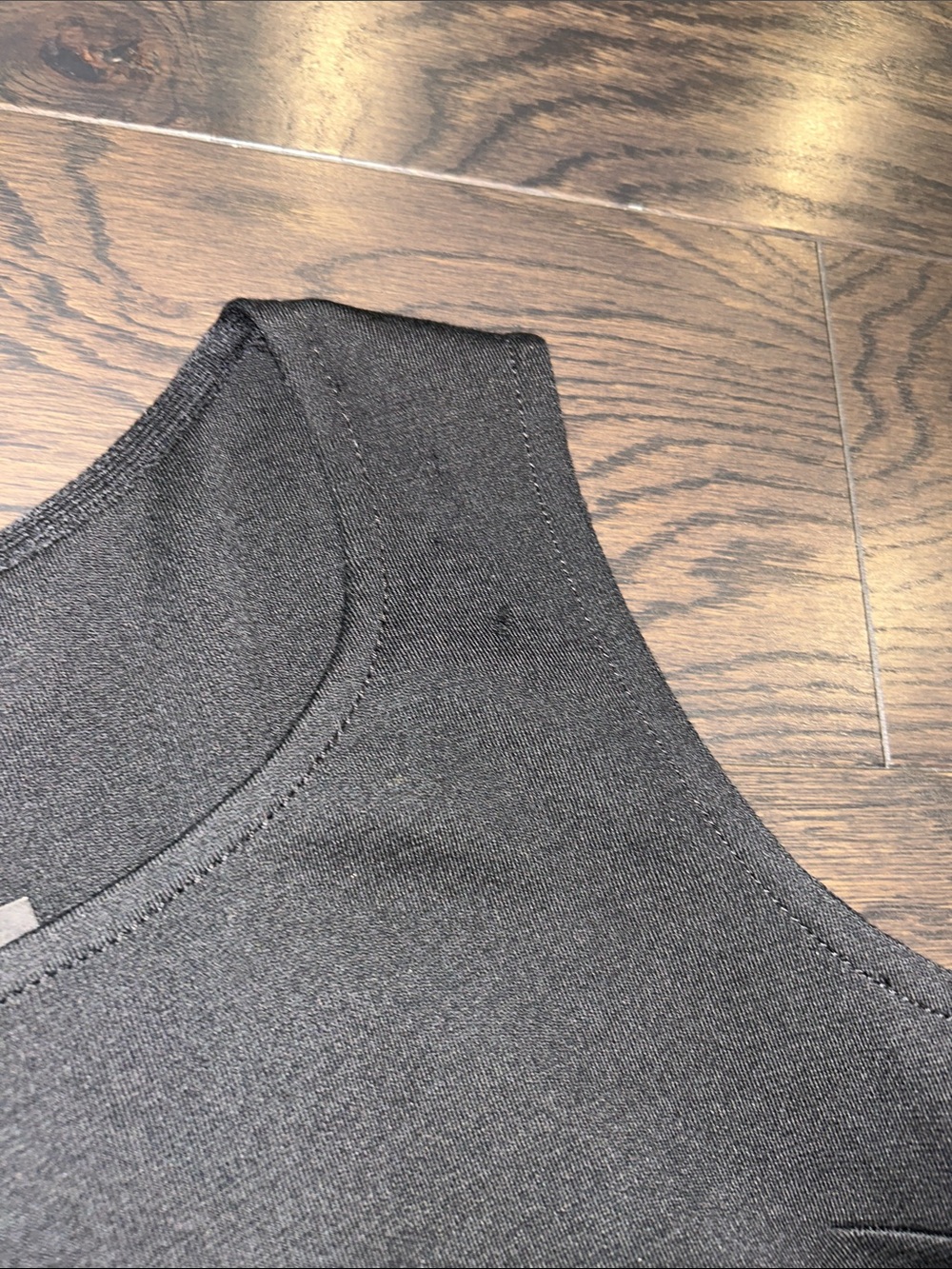 St. John Sleek Black Sleeveless Midi Dress - Picture 6 of 8